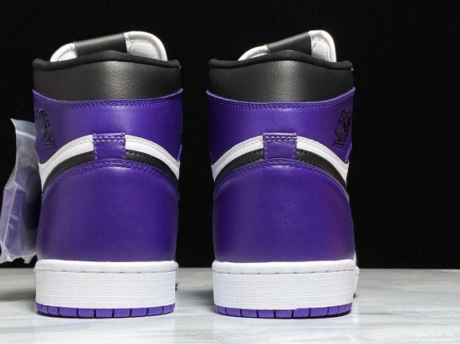 Chep Onekick Jordan Court Air High 1 OG Purple 555088-500 0629